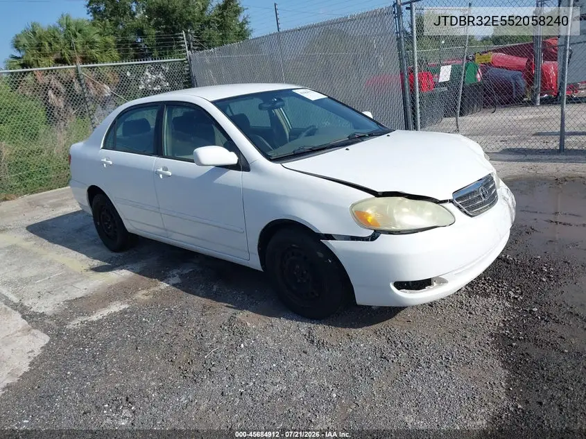 2005 Toyota Corolla Le VIN: JTDBR32E552058240 Lot: 45684912