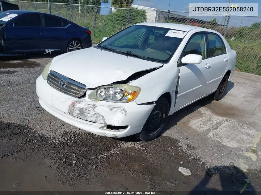 2005 Toyota Corolla Le VIN: JTDBR32E552058240 Lot: 45684912