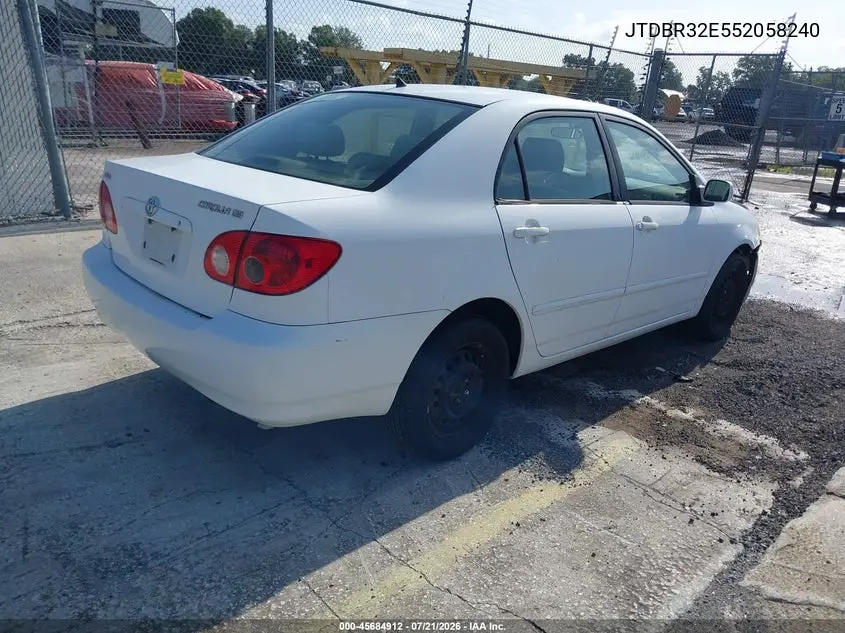 2005 Toyota Corolla Le VIN: JTDBR32E552058240 Lot: 45684912