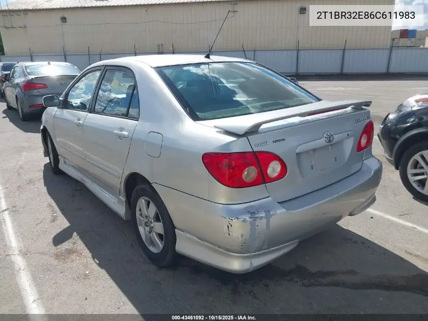 2T1BR32E86C611983 2006 Toyota Corolla S