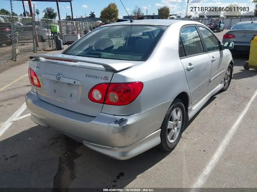 2T1BR32E86C611983 2006 Toyota Corolla S