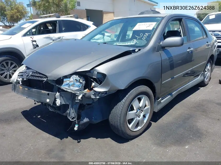 2006 Toyota Corolla S VIN: 1NXBR30E26Z624388 Lot: 45552798