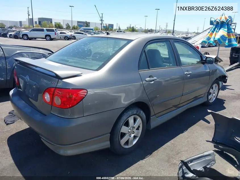 2006 Toyota Corolla S VIN: 1NXBR30E26Z624388 Lot: 45552798