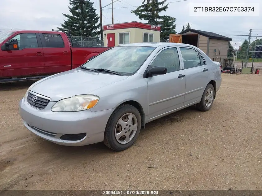 2007 Toyota Corolla Ce/Le/S VIN: 2T1BR32E67C763374 Lot: 30094451