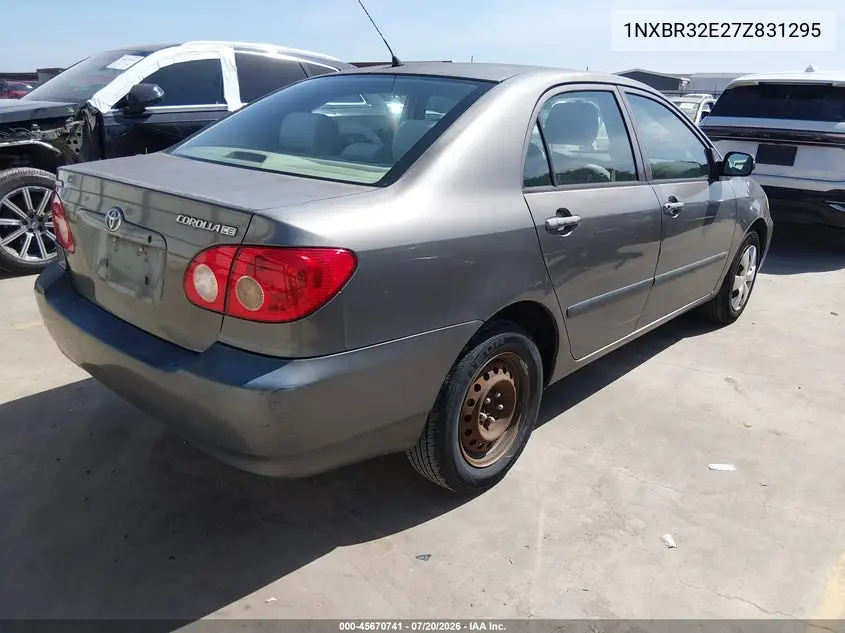 2007 Toyota Corolla Ce VIN: 1NXBR32E27Z831295 Lot: 45670741