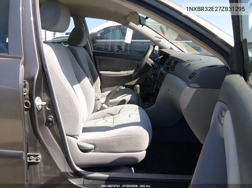2007 Toyota Corolla Ce VIN: 1NXBR32E27Z831295 Lot: 45670741