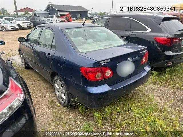 2008 Toyota Corolla Ce VIN: 2T1BR32E48C869341 Lot: 20269850