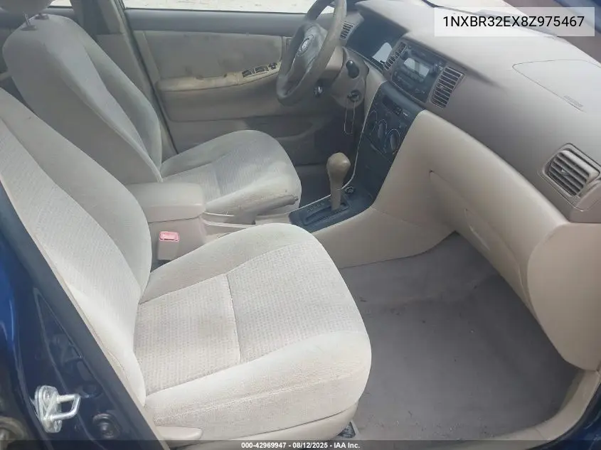 1NXBR32EX8Z975467 2008 Toyota Corolla Ce