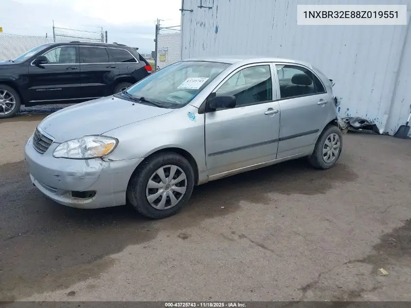 1NXBR32E88Z019551 2008 Toyota Corolla Ce