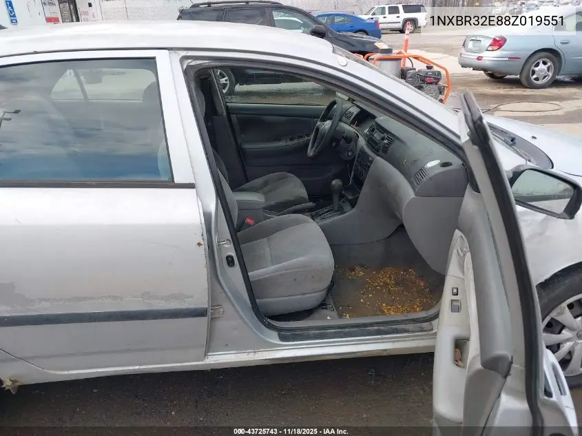 1NXBR32E88Z019551 2008 Toyota Corolla Ce