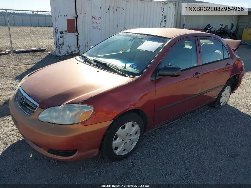 1NXBR32E08Z954966 2008 Toyota Corolla Ce