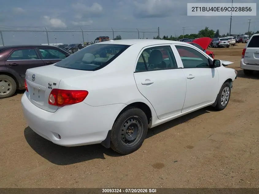 2009 Toyota Corolla Ce VIN: 2T1BU40E69C028856 Lot: 30093324
