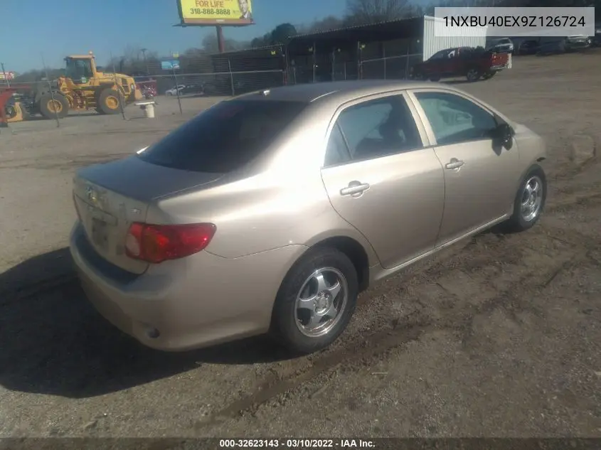 1NXBU40EX9Z126724 2009 Toyota Corolla Le