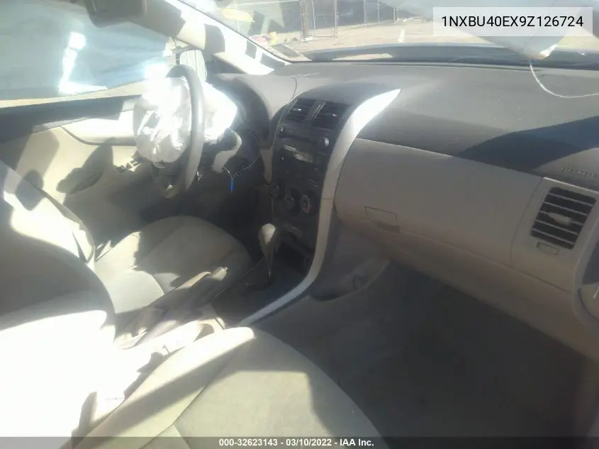 1NXBU40EX9Z126724 2009 Toyota Corolla Le
