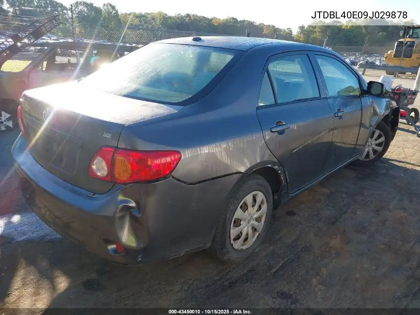 JTDBL40E09J029878 2009 Toyota Corolla Le