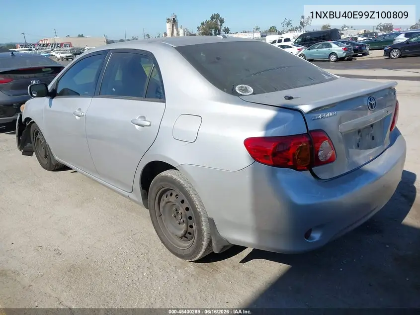 2009 Toyota Corolla Xle VIN: 1NXBU40E99Z100809 Lot: 45400289