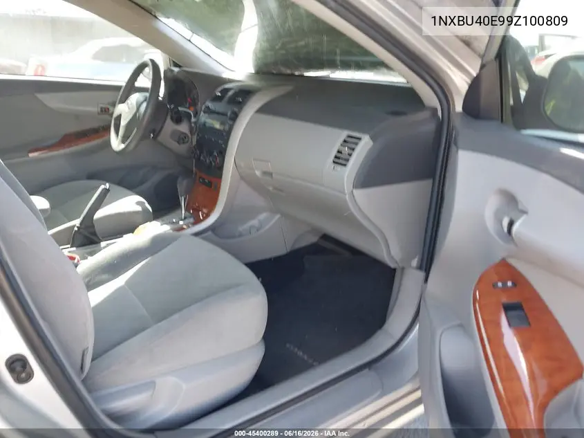 2009 Toyota Corolla Xle VIN: 1NXBU40E99Z100809 Lot: 45400289