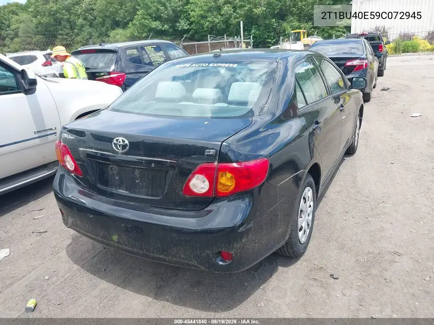 2009 Toyota Corolla Le VIN: 2T1BU40E59C072945 Lot: 45441840