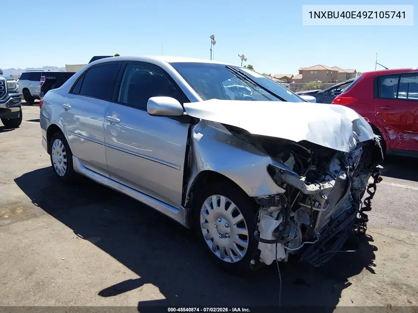 2009 Toyota Corolla S VIN: 1NXBU40E49Z105741 Lot: 45540874