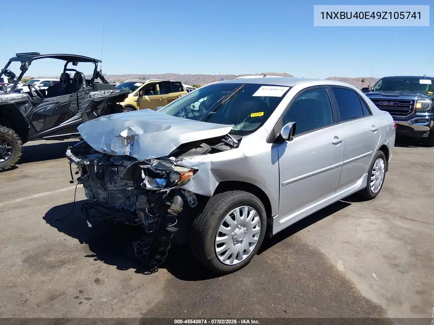 2009 Toyota Corolla S VIN: 1NXBU40E49Z105741 Lot: 45540874