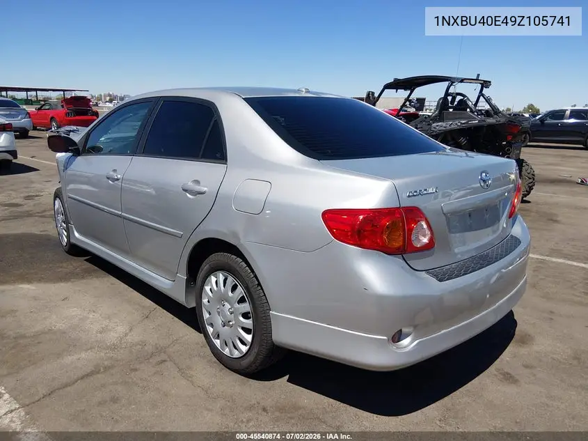 2009 Toyota Corolla S VIN: 1NXBU40E49Z105741 Lot: 45540874