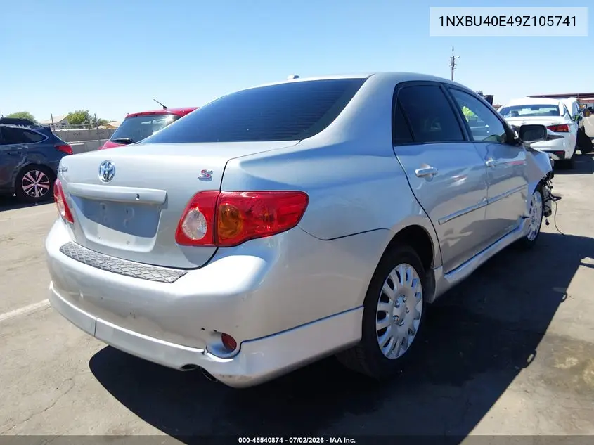 2009 Toyota Corolla S VIN: 1NXBU40E49Z105741 Lot: 45540874