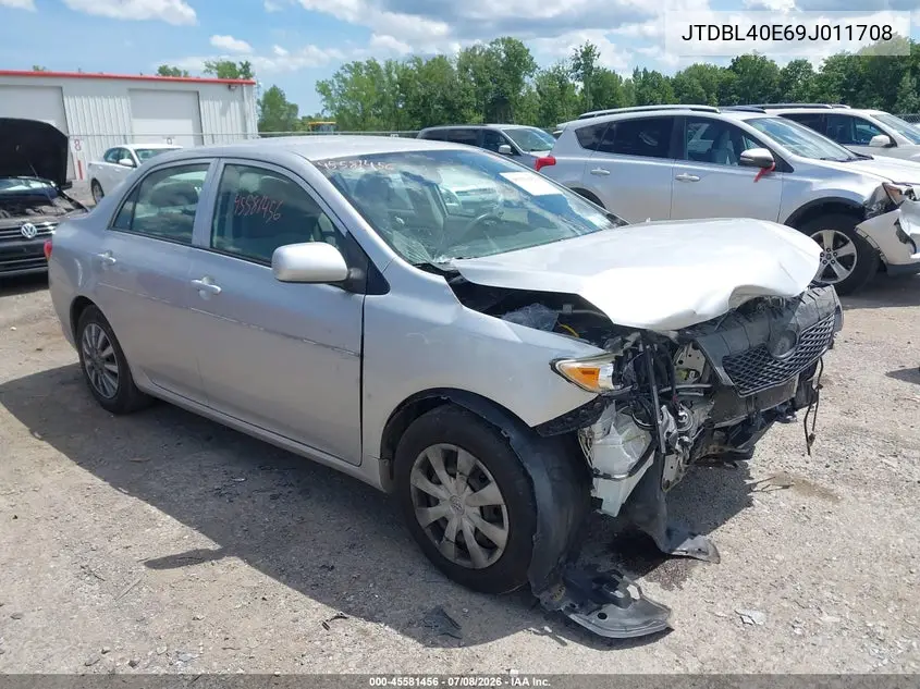 2009 Toyota Corolla Le VIN: JTDBL40E69J011708 Lot: 45581456