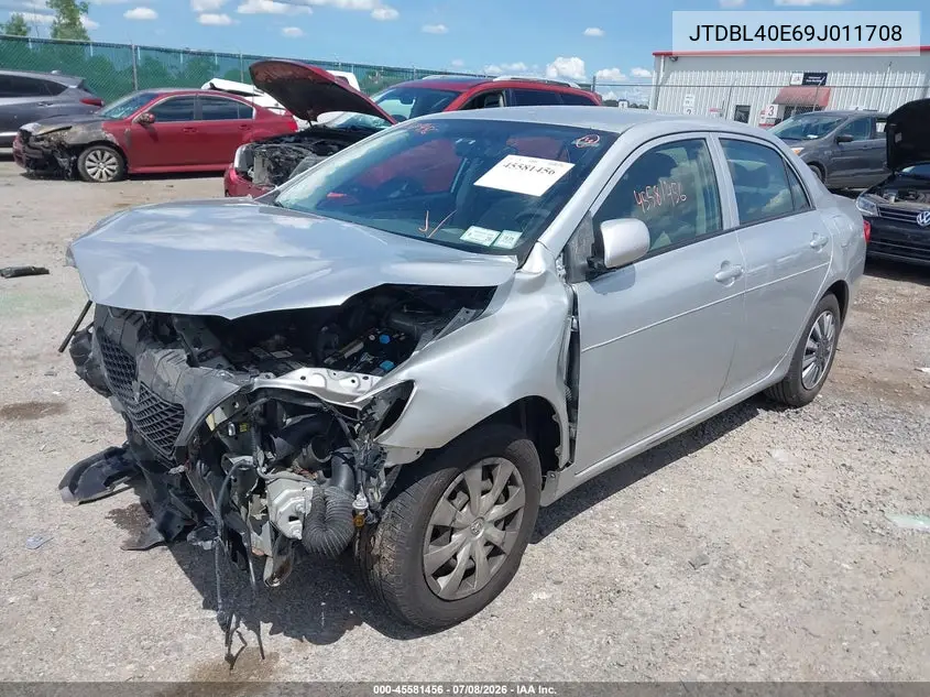 2009 Toyota Corolla Le VIN: JTDBL40E69J011708 Lot: 45581456