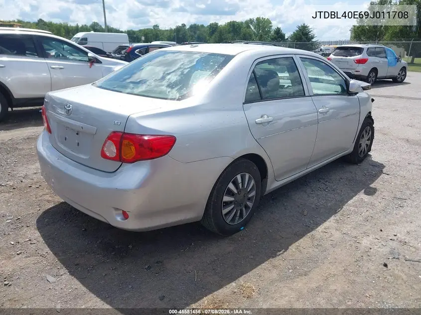 2009 Toyota Corolla Le VIN: JTDBL40E69J011708 Lot: 45581456