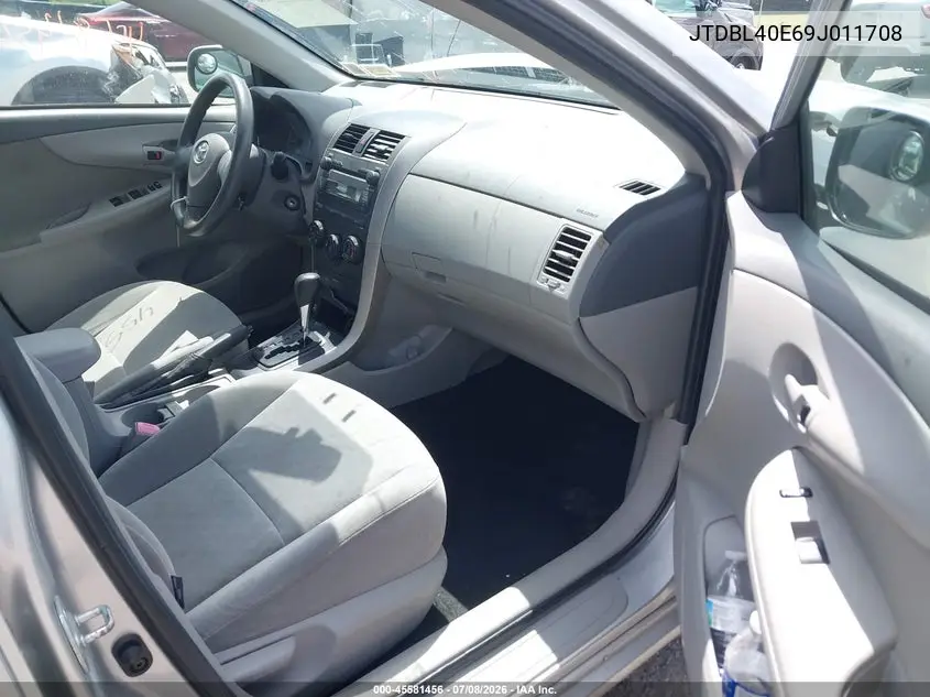 2009 Toyota Corolla Le VIN: JTDBL40E69J011708 Lot: 45581456