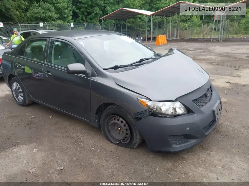 2009 Toyota Corolla Le VIN: JTDBL40E099018221 Lot: 45614684