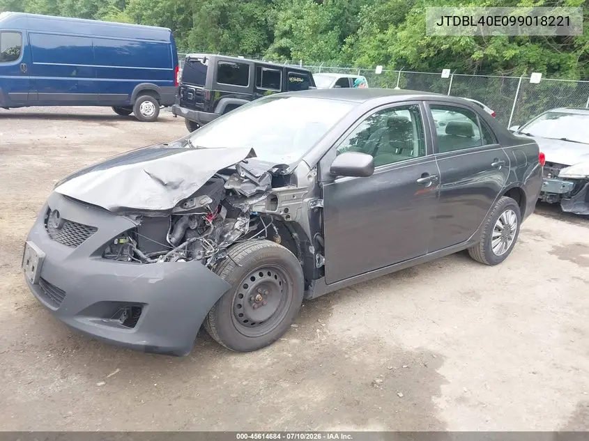 2009 Toyota Corolla Le VIN: JTDBL40E099018221 Lot: 45614684