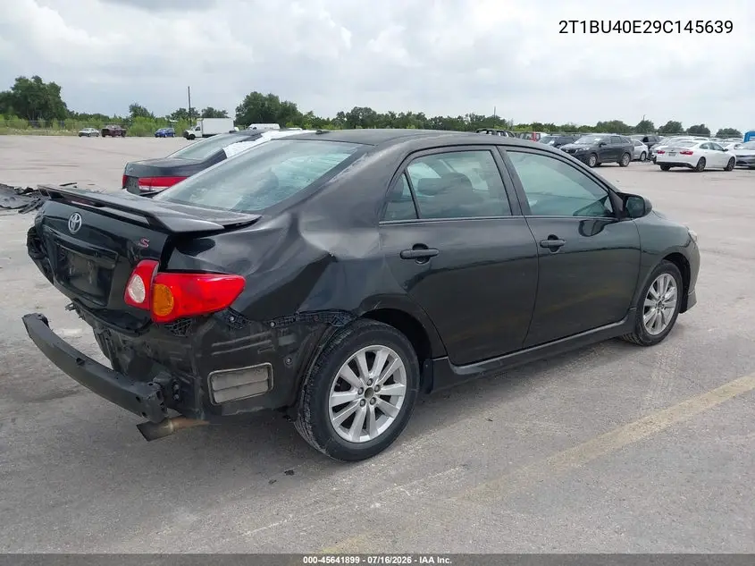 2009 Toyota Corolla S VIN: 2T1BU40E29C145639 Lot: 45641899