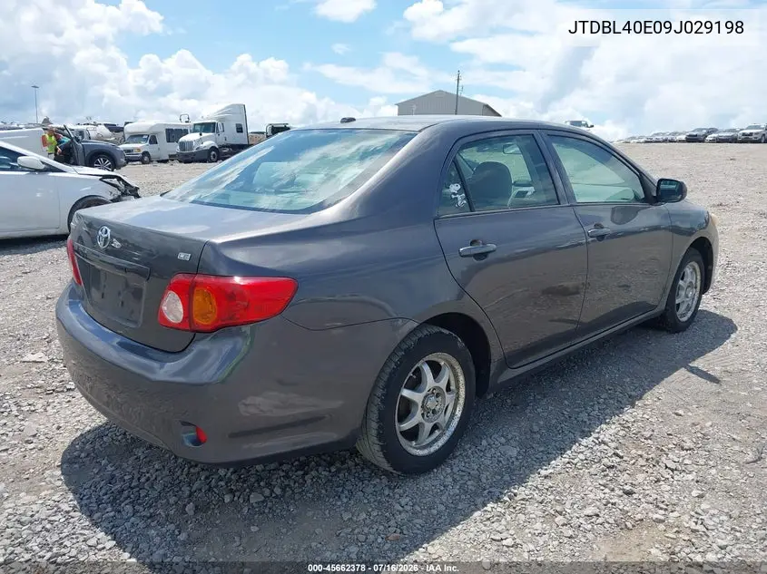 2009 Toyota Corolla Le VIN: JTDBL40E09J029198 Lot: 45662378
