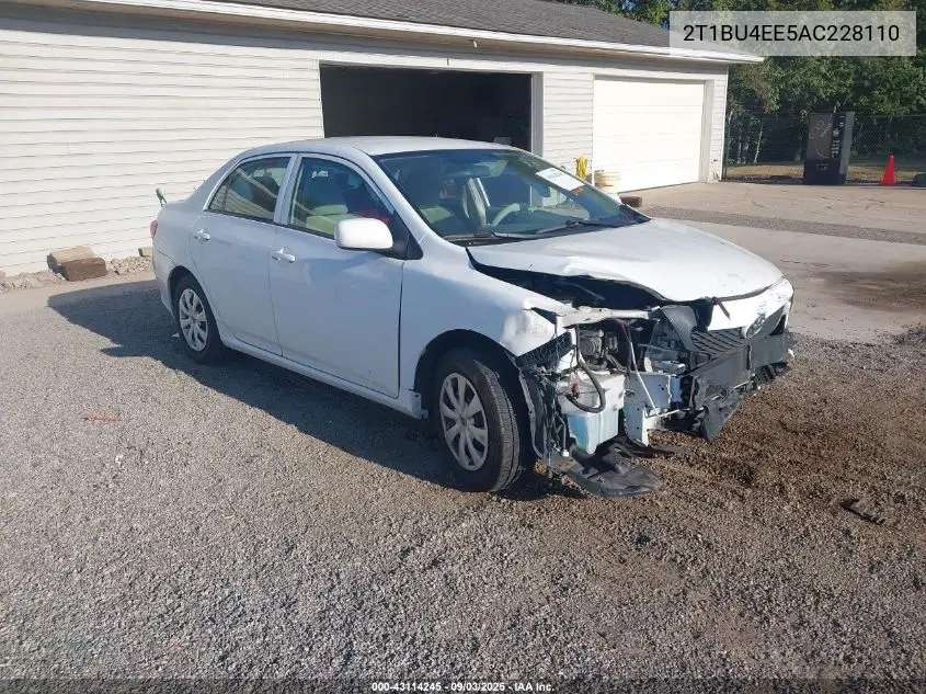 2T1BU4EE5AC228110 2010 Toyota Corolla Le