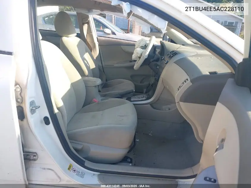2T1BU4EE5AC228110 2010 Toyota Corolla Le