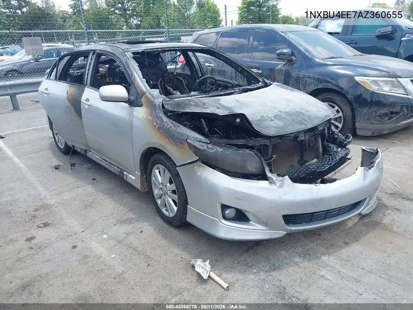 2010 Toyota Corolla S VIN: 1NXBU4EE7AZ360655 Lot: 45368776