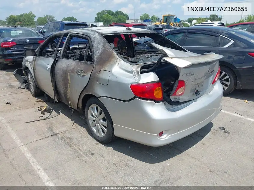 2010 Toyota Corolla S VIN: 1NXBU4EE7AZ360655 Lot: 45368776