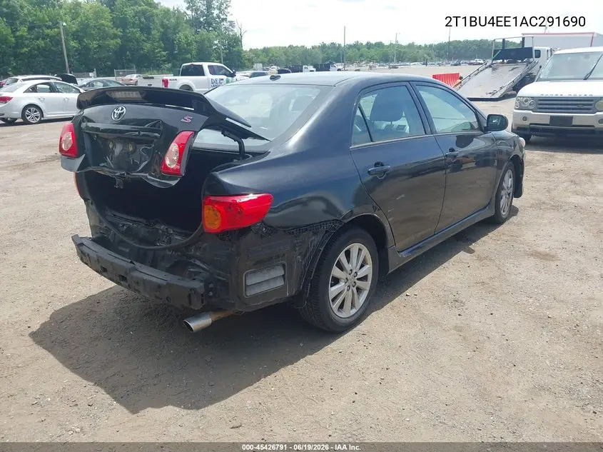 2010 Toyota Corolla S/Le/Xle VIN: 2T1BU4EE1AC291690 Lot: 45426791