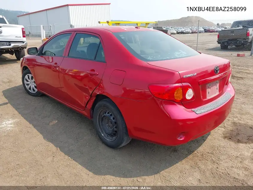 2010 Toyota Corolla Le VIN: 1NXBU4EE8AZ258099 Lot: 45606133