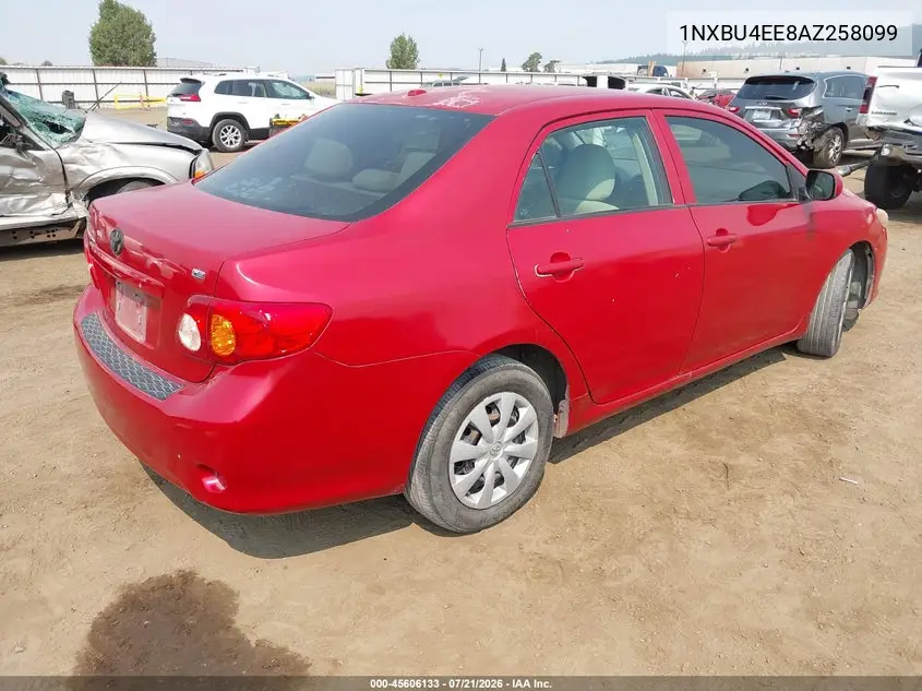 2010 Toyota Corolla Le VIN: 1NXBU4EE8AZ258099 Lot: 45606133