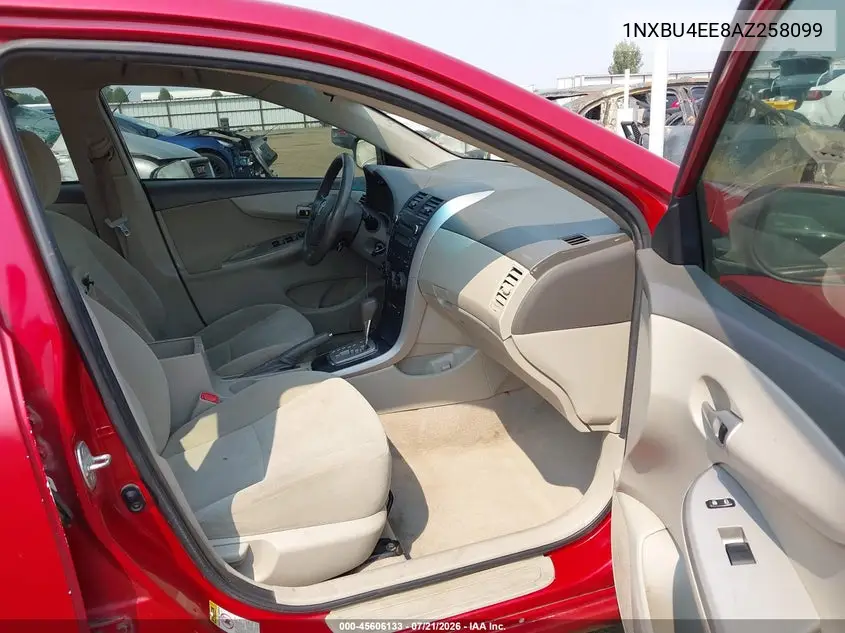 2010 Toyota Corolla Le VIN: 1NXBU4EE8AZ258099 Lot: 45606133