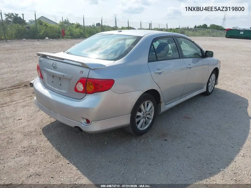 2010 Toyota Corolla S VIN: 1NXBU4EE5AZ319800 Lot: 45673713