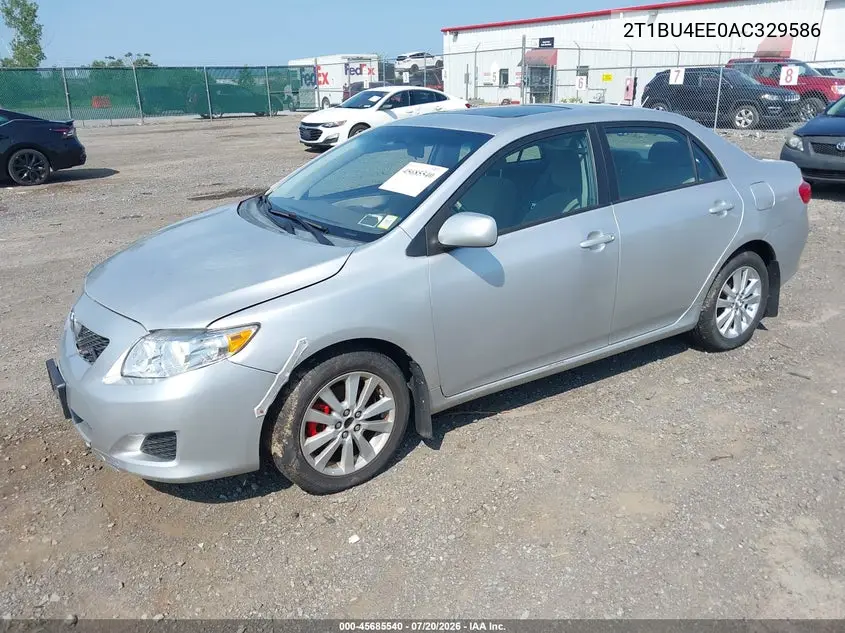 2010 Toyota Corolla Xle VIN: 2T1BU4EE0AC329586 Lot: 45685540