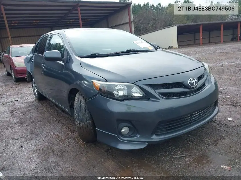 2T1BU4EE3BC749506 2011 Toyota Corolla S
