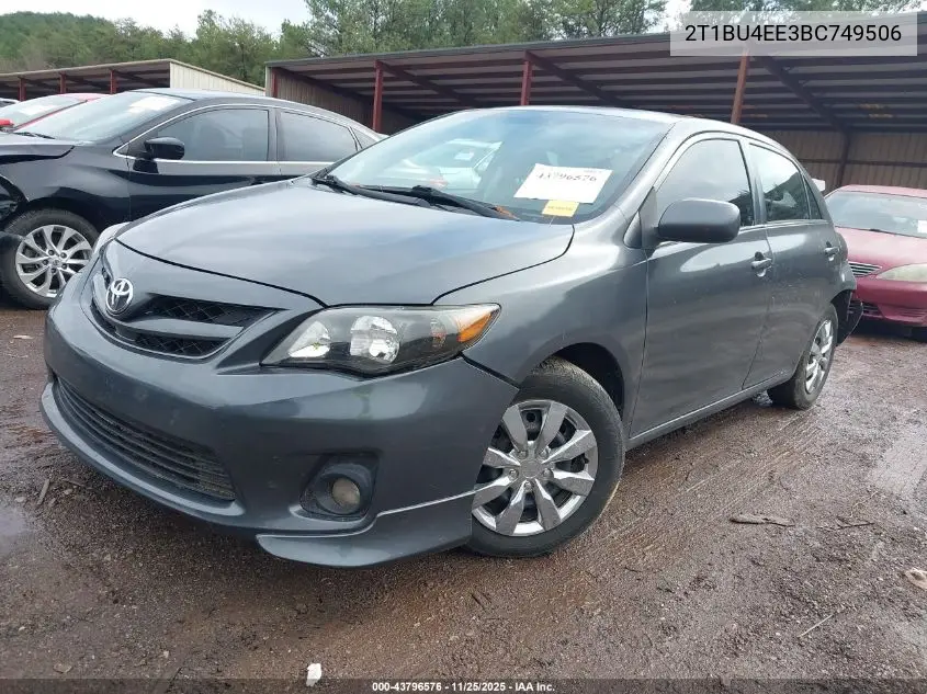 2T1BU4EE3BC749506 2011 Toyota Corolla S