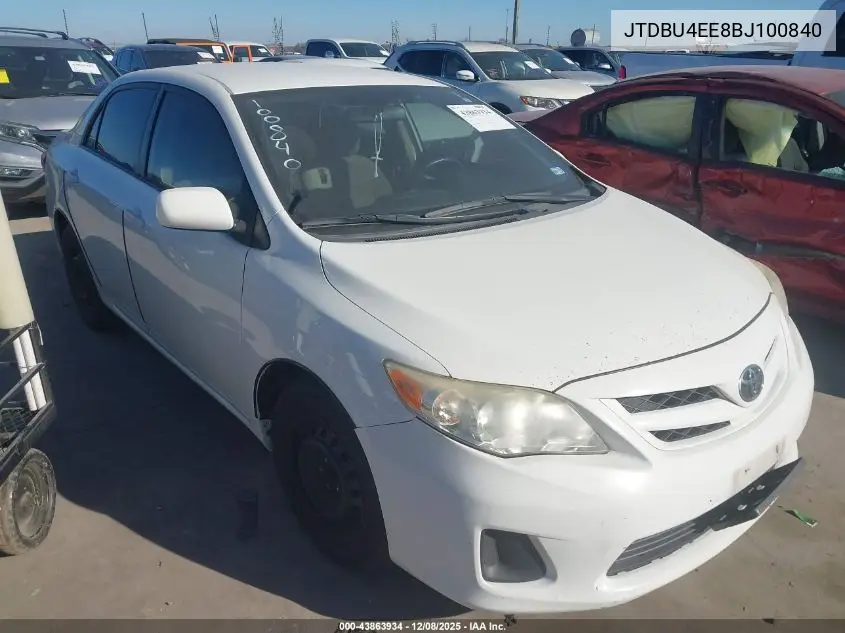 JTDBU4EE8BJ100840 2011 Toyota Corolla Le