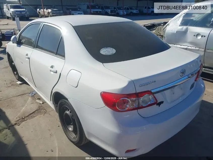 JTDBU4EE8BJ100840 2011 Toyota Corolla Le