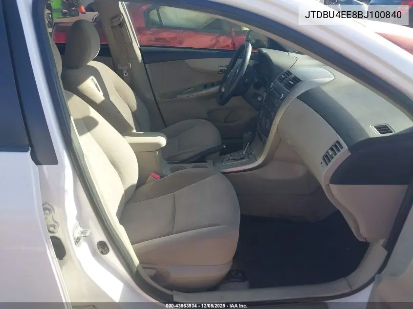 JTDBU4EE8BJ100840 2011 Toyota Corolla Le