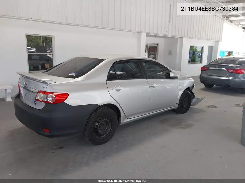 2011 Toyota Corolla Le VIN: 2T1BU4EE8BC730384 Lot: 45614718